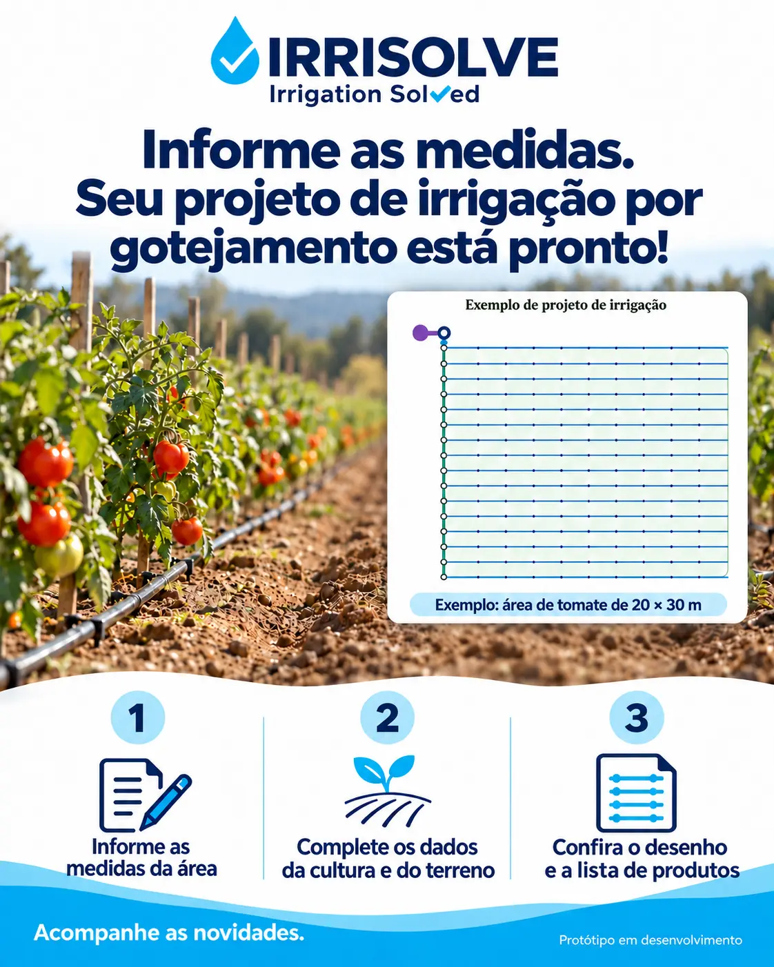 Irrigação por gotejamento — IrriSolve