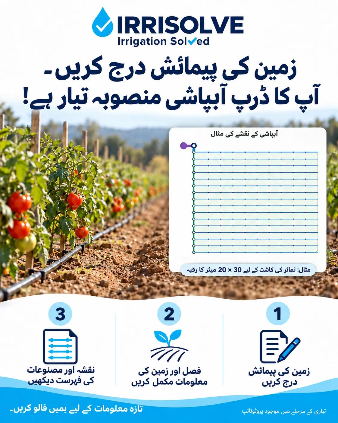 ڈرپ آبپاشی — IrriSolve